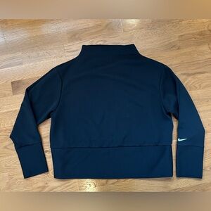 Nike Women’s Dri-Fit Black Mockneck Sweatshirt | L